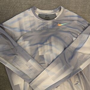 Nike Pro Hyperwarm Light Gray Top